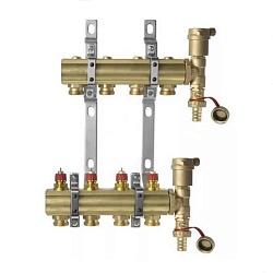 Коллекторная группа DANFOSS FHF-4 set с клапанными вставками