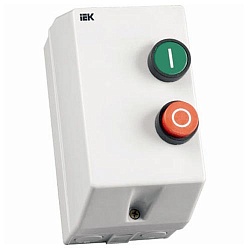 Контактор IEK КМИ 10960 9А  в оболочке с индик. Ue=230В/АС3 IP54