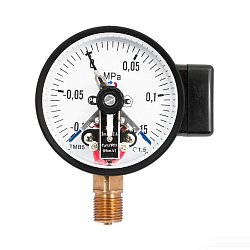 Манометр электроконтактный РОСМА ТМ-510Р.05 (0 - 0,4 MPa) Ø100 мм